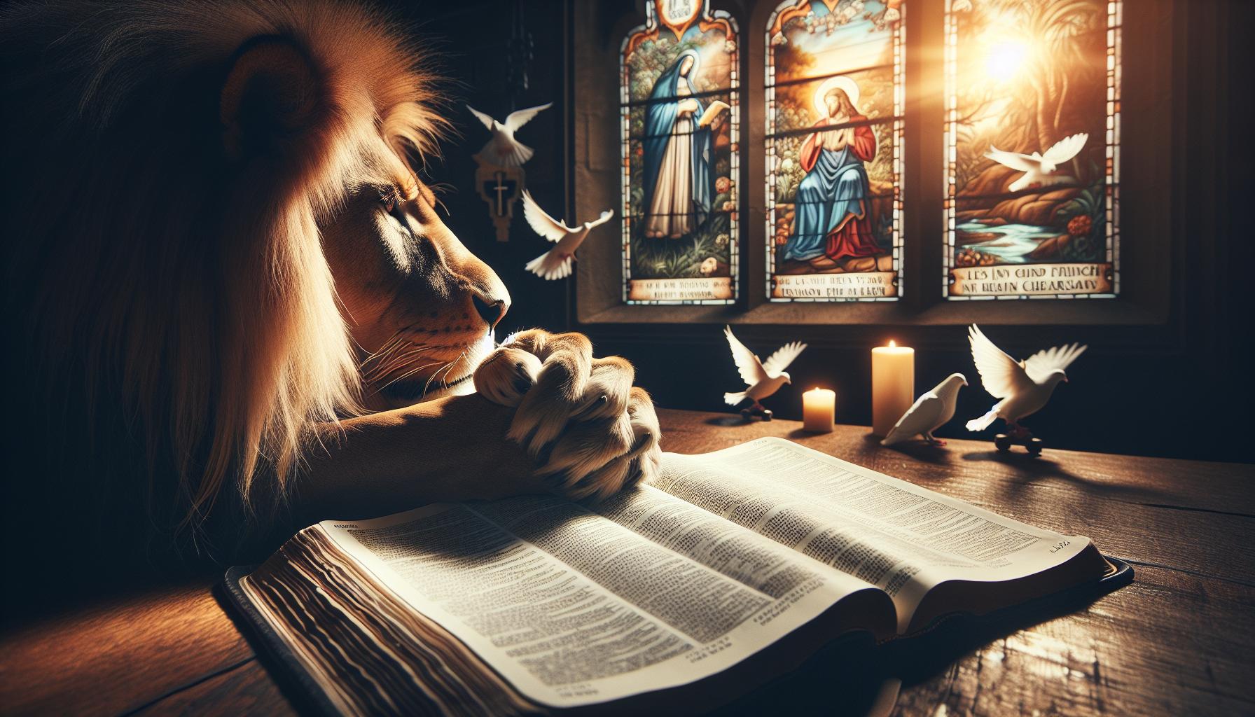 The Lion as a Depiction of Strength and Courage in Scripture