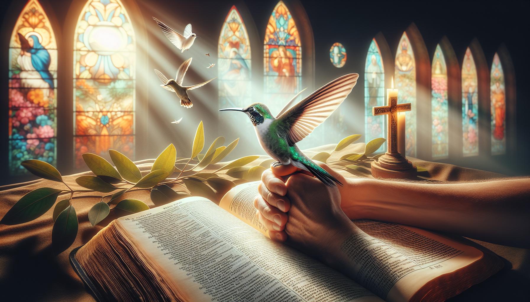 Hummingbirds as symbols of Joy in Biblical Teachings