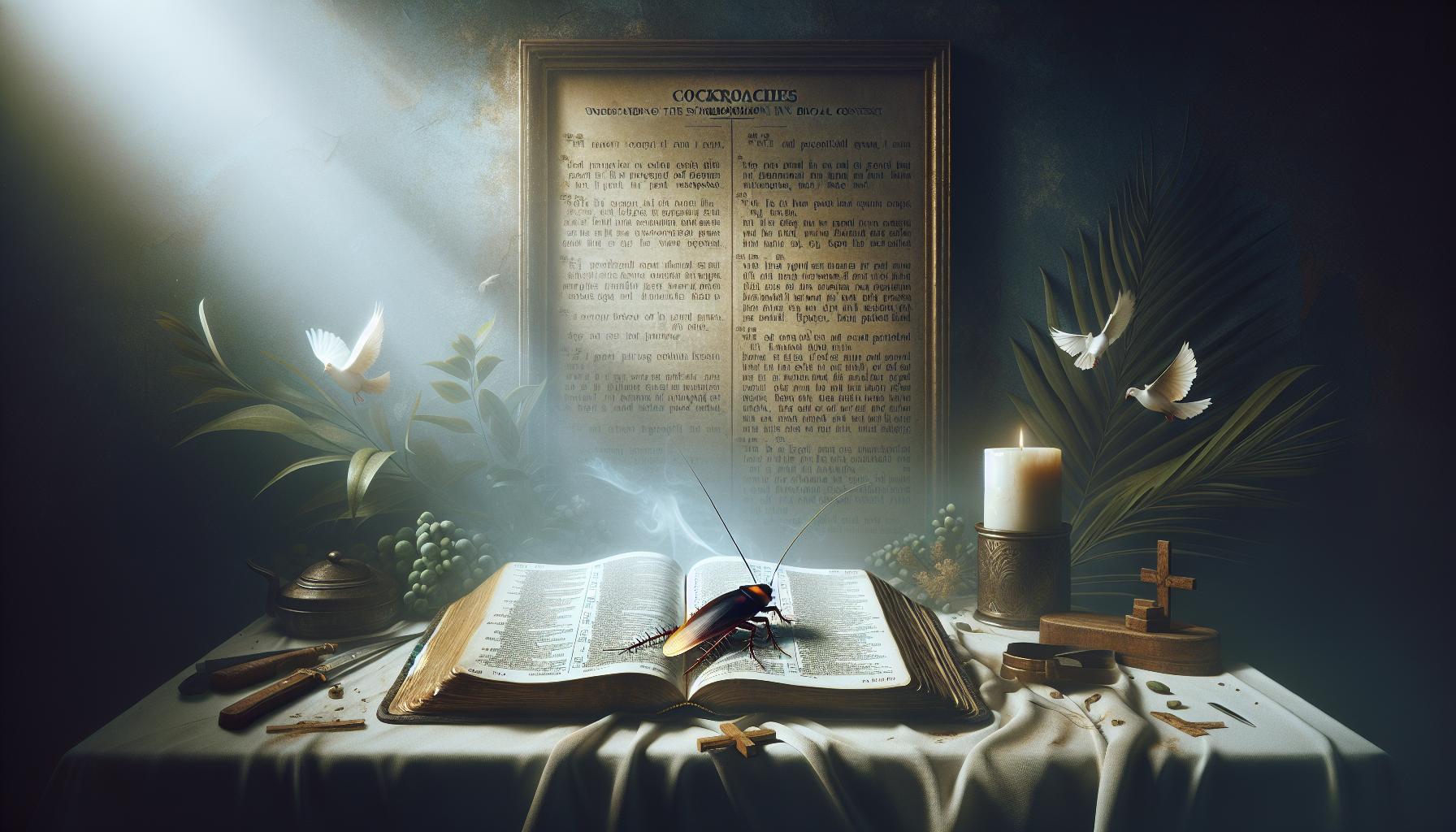 Understanding the Symbolism of ⁣Cockroaches ⁣in Biblical Context